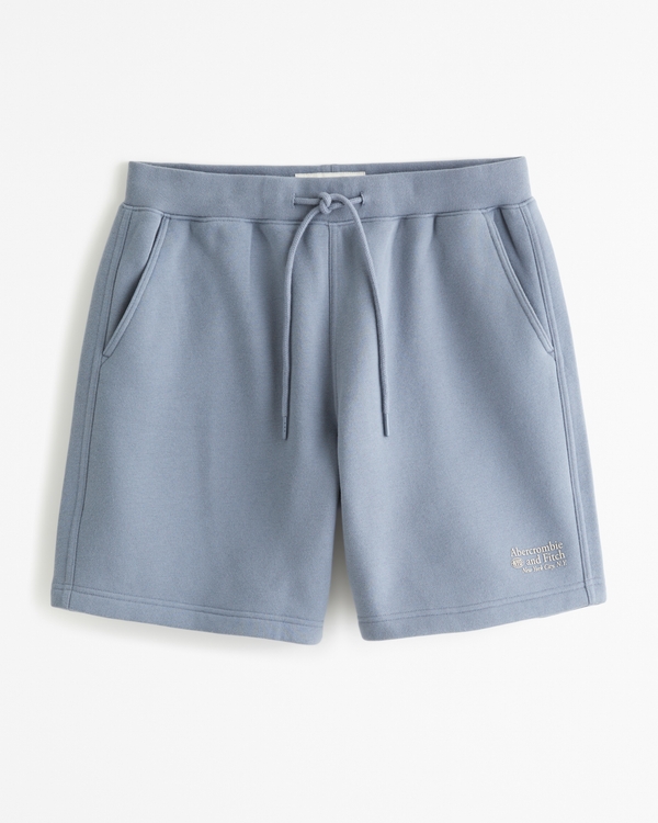 Fleece-Shorts mit Logo, Blue