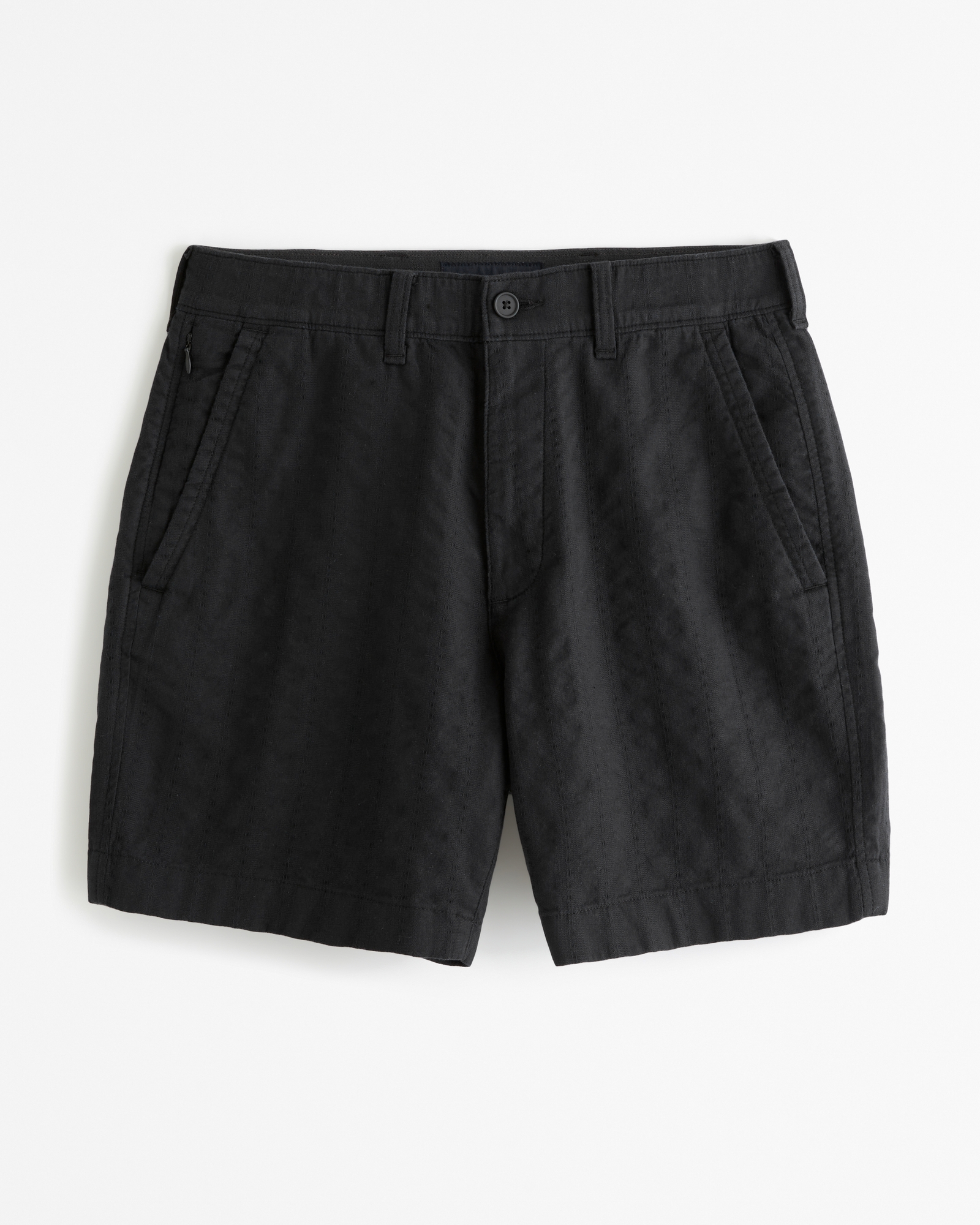 Linen-Blend Plainfront Short