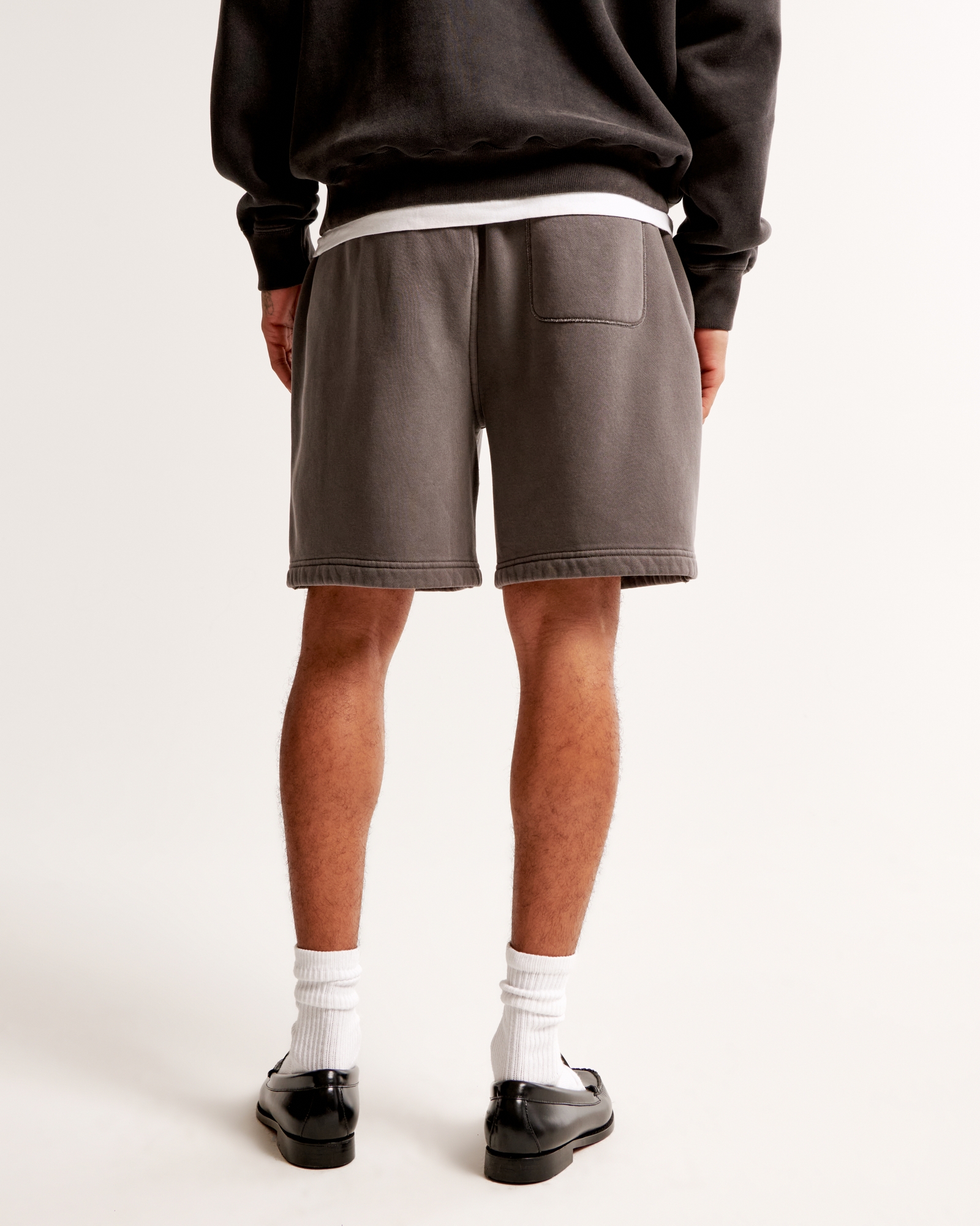 Relaxed Thrift-Inspired Fleece Short