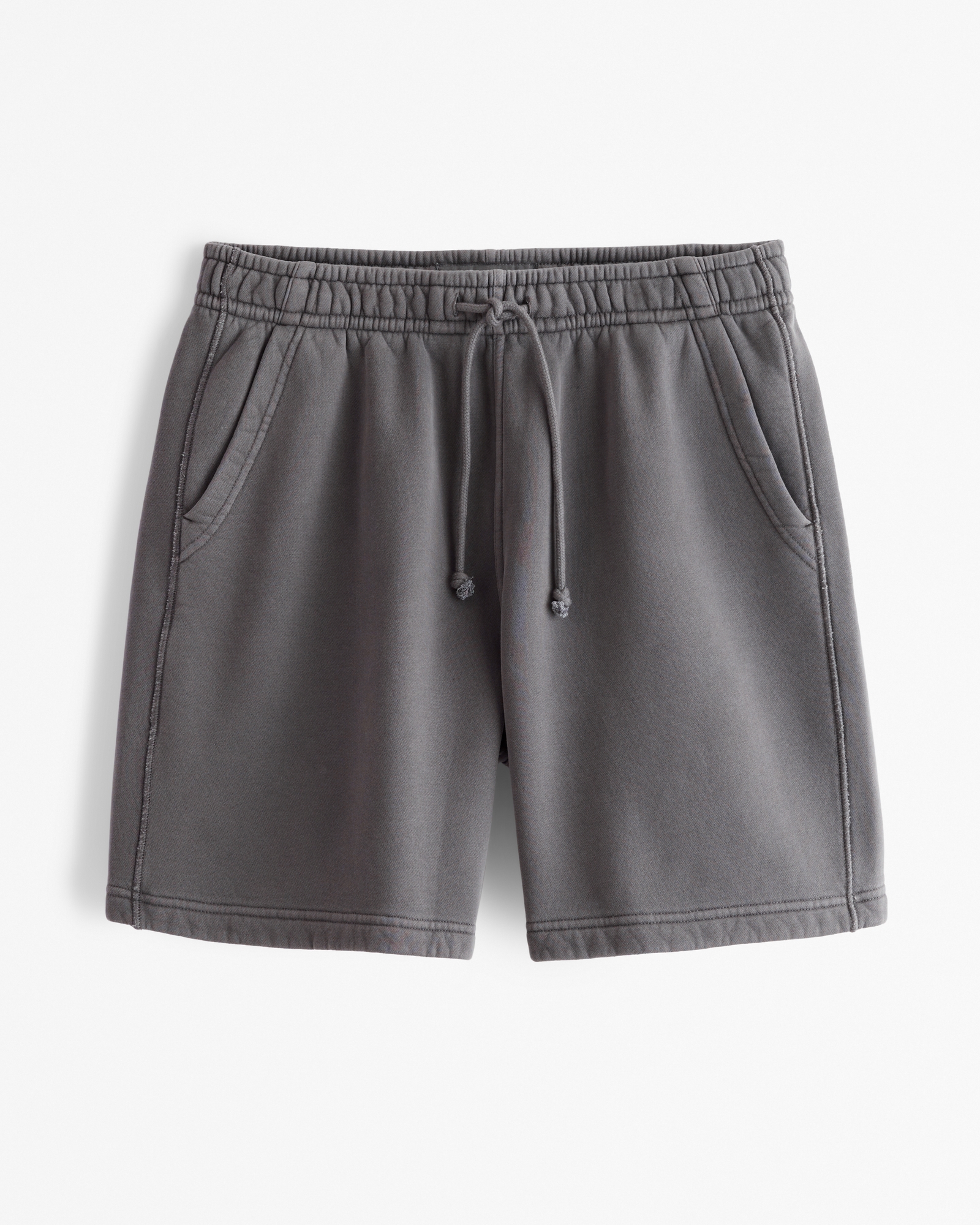 Relaxed Thrift-Inspired Fleece Short