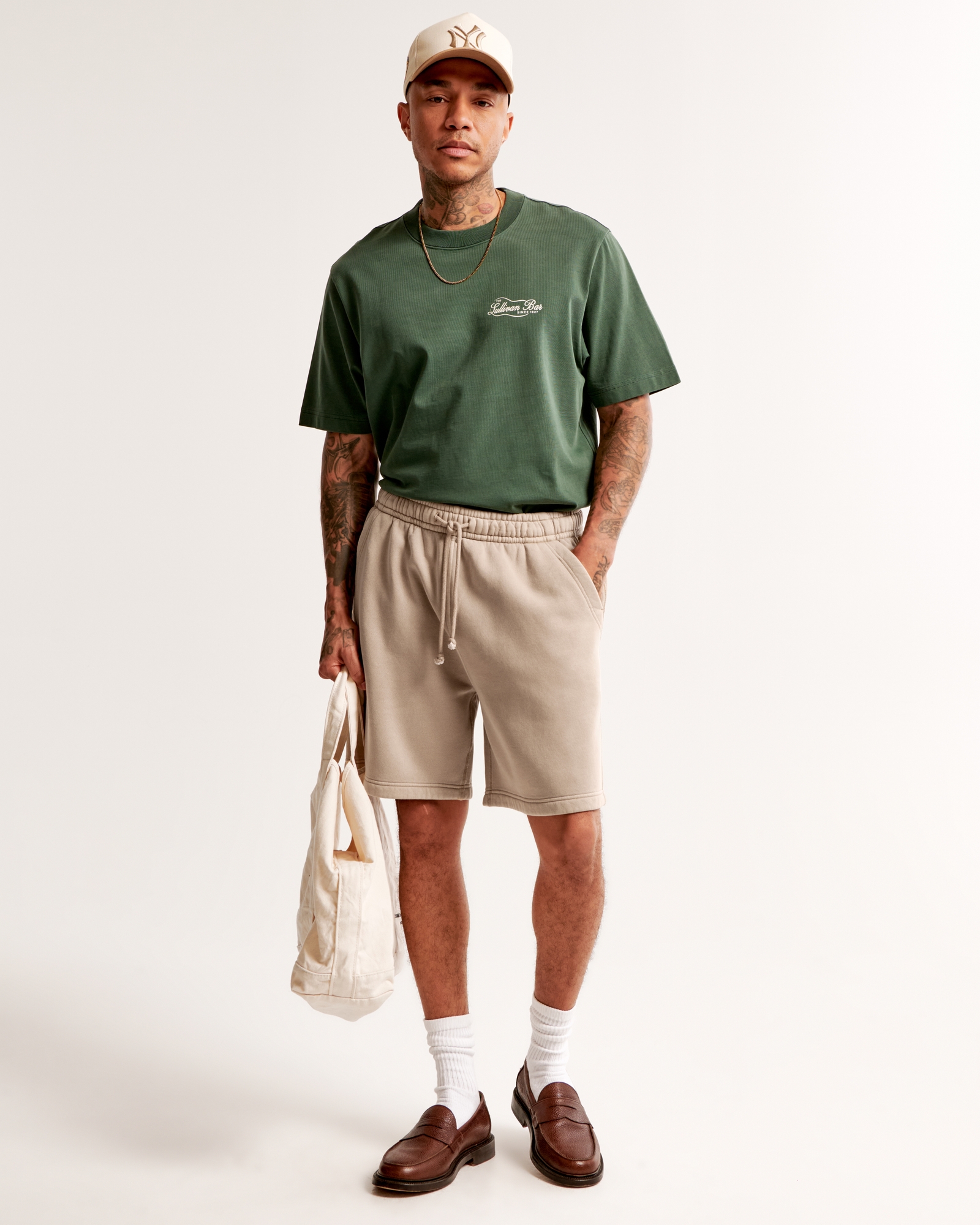 Relaxed Thrift-Inspired Fleece Short