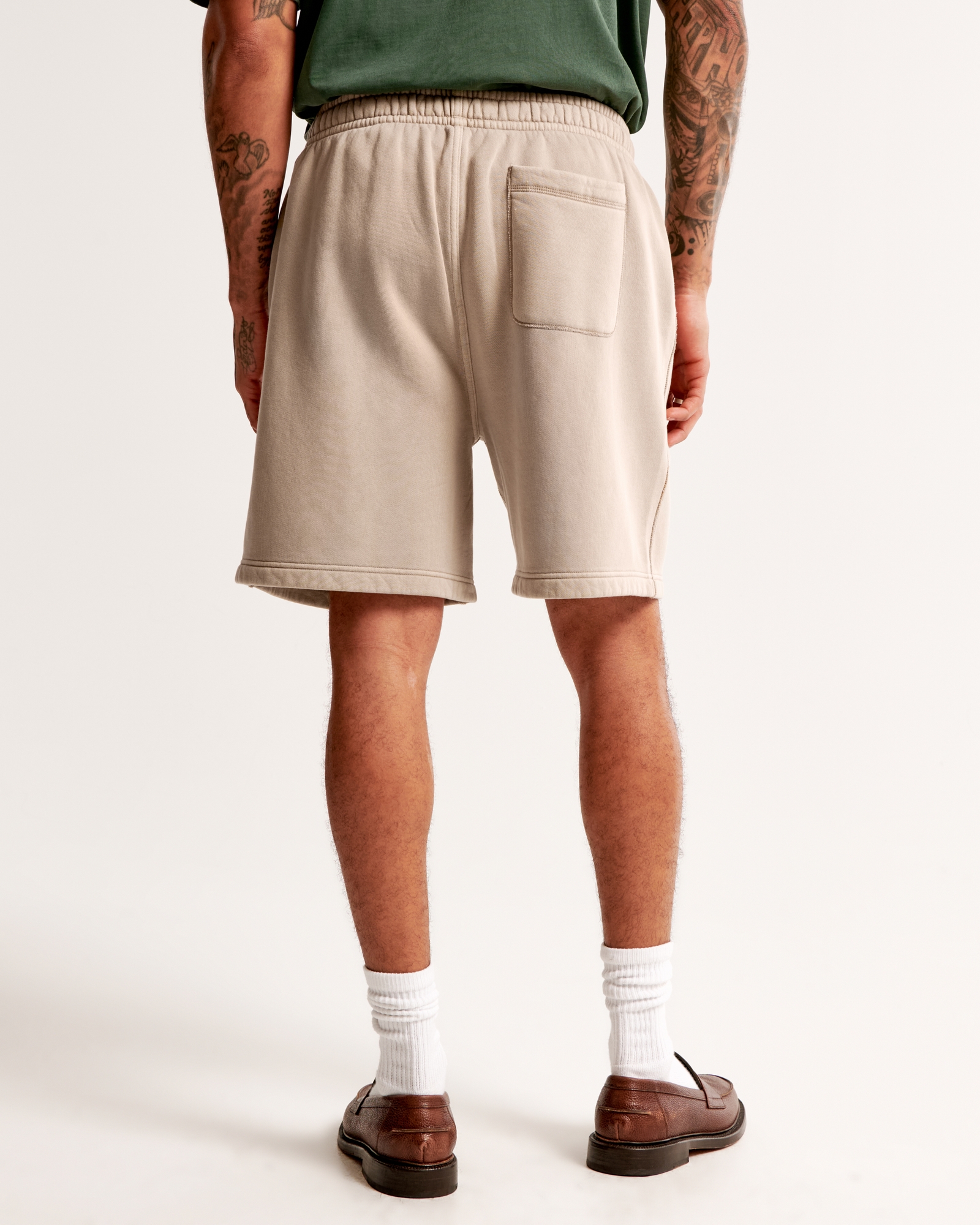 Relaxed Thrift-Inspired Fleece Short