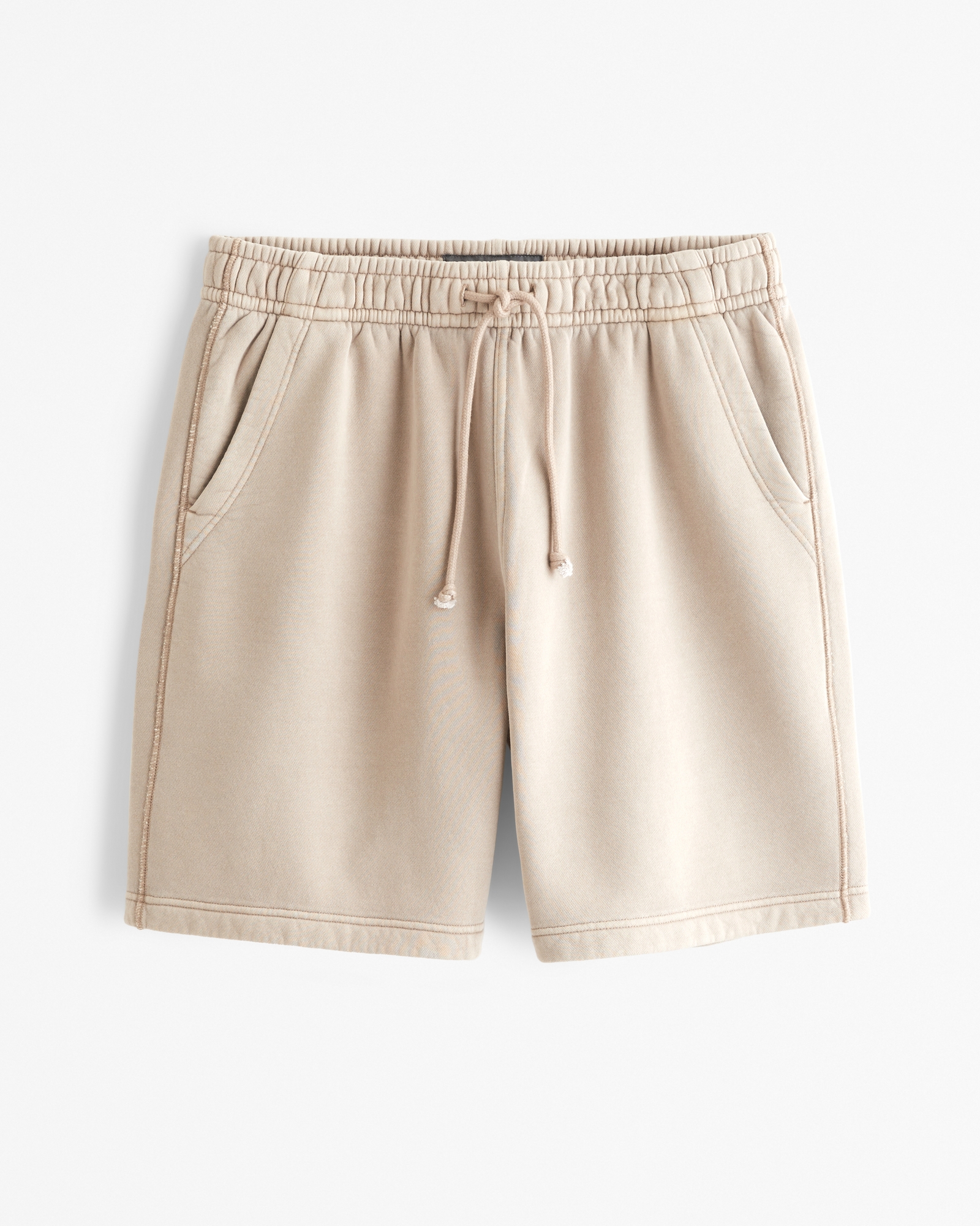 Relaxed Thrift-Inspired Fleece Short