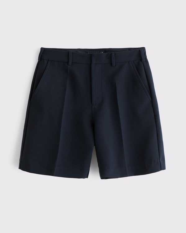 Fixed Waist Dressy Short, Deep Navy view 1