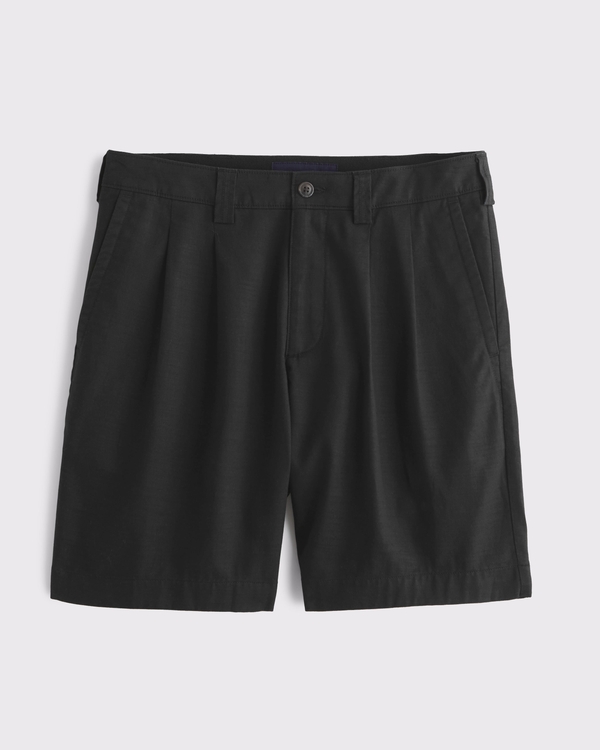 Baggy Pleated Short, Black view 1