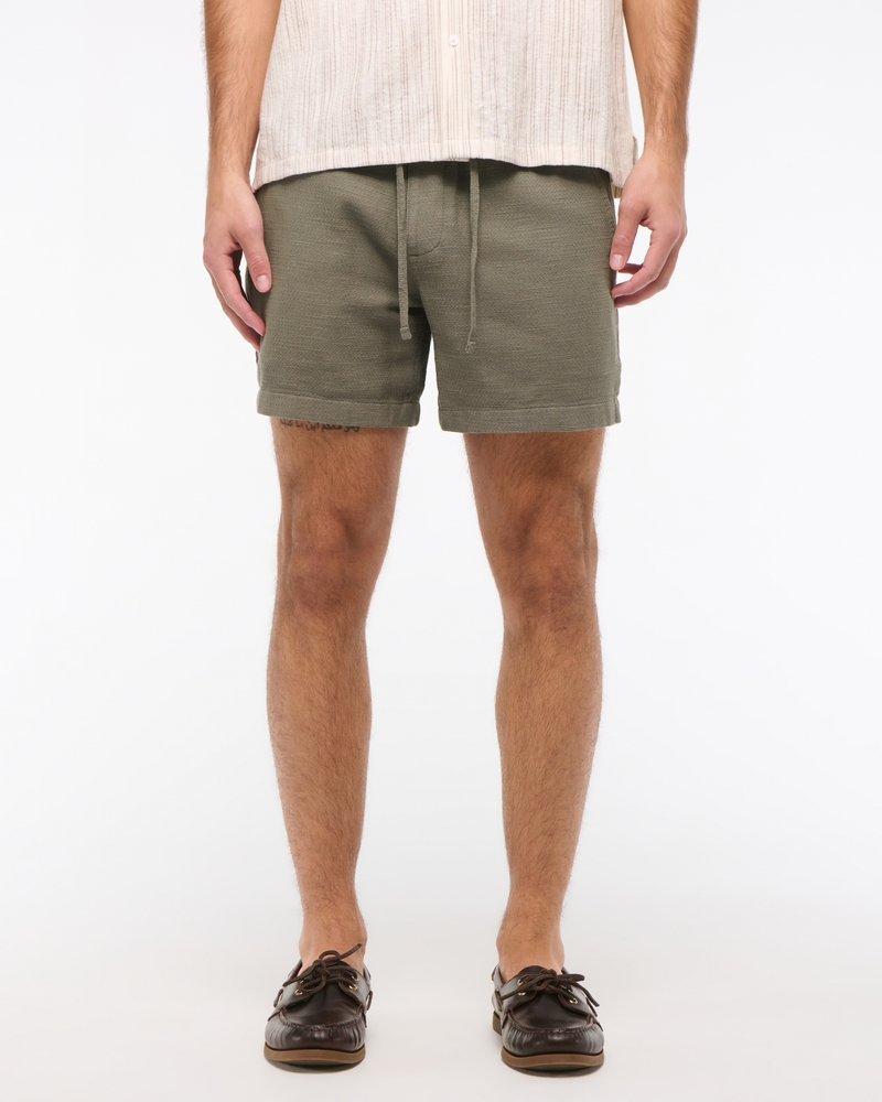 Slub Pull-On Short