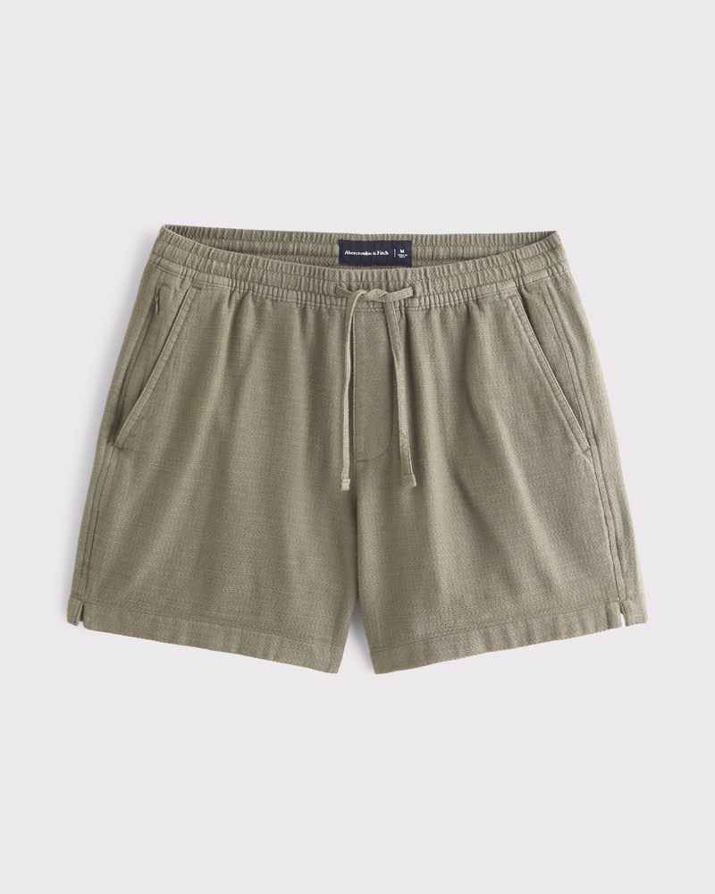 Slub Pull-On Short