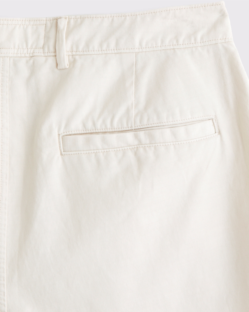 Cotton-Blend Plainfront Short