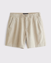Cotton-Blend Plainfront Short