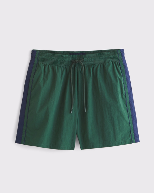 Nylon Pull-On Short, Green view 1