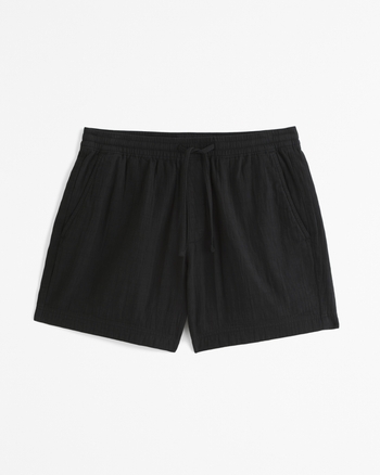 Abercrombie black shorts hotsell