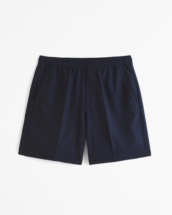 Dressy Pull-On Short, Navy