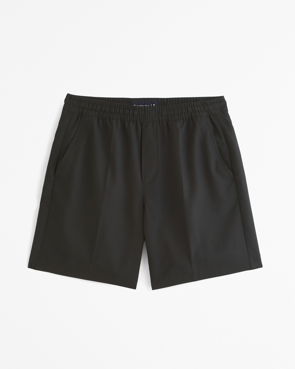 Dressy Pull-On Short, Black