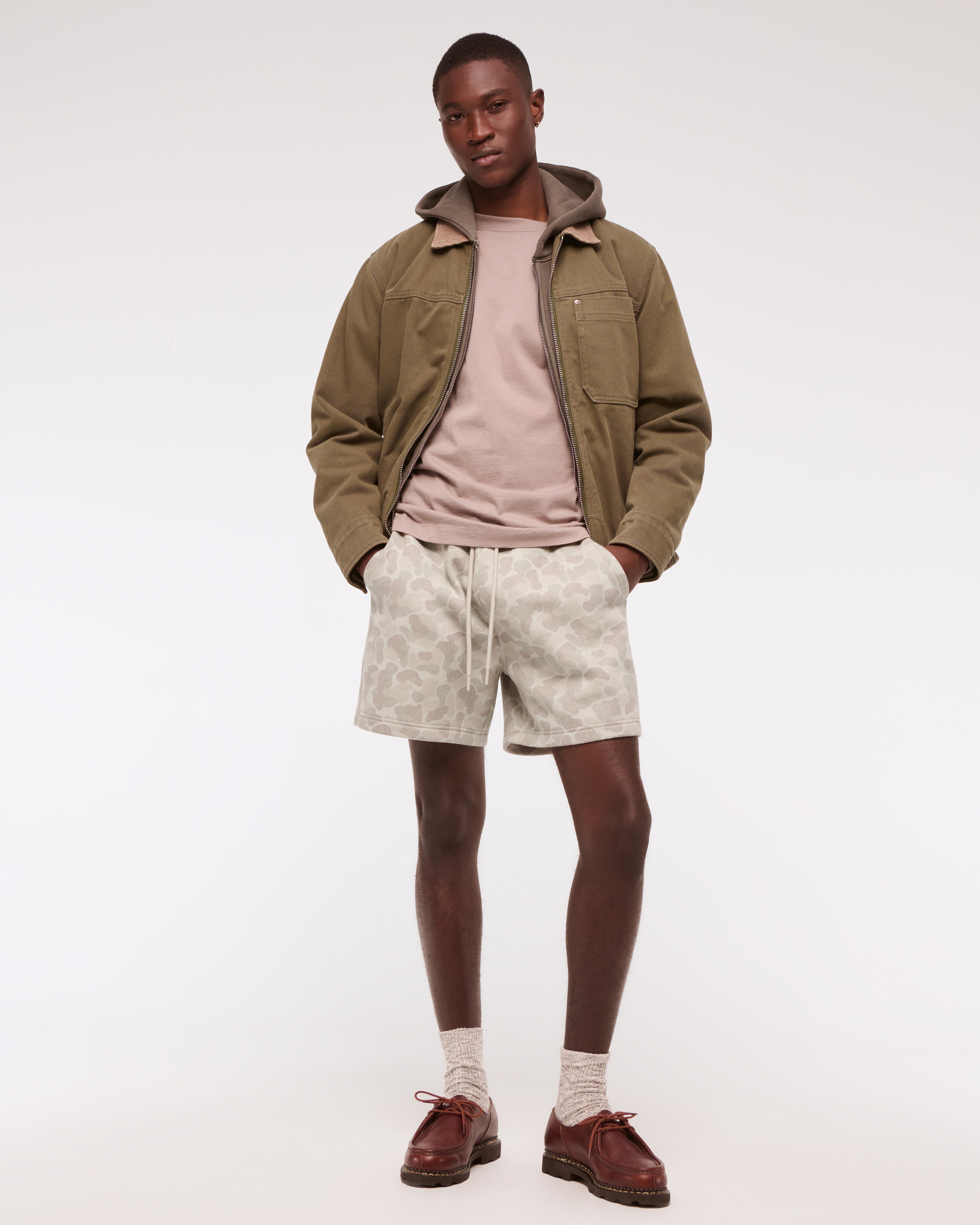 Abercrombie & Fitch Essential Short In Neutral