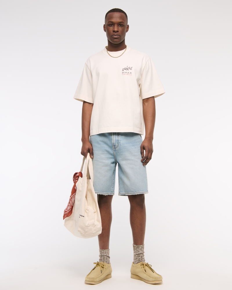 Uomo Shorts di jeans baggy Uomo Saldi