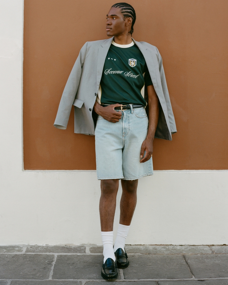 The A&F Collins Tailored Linen-Blend Suit Short