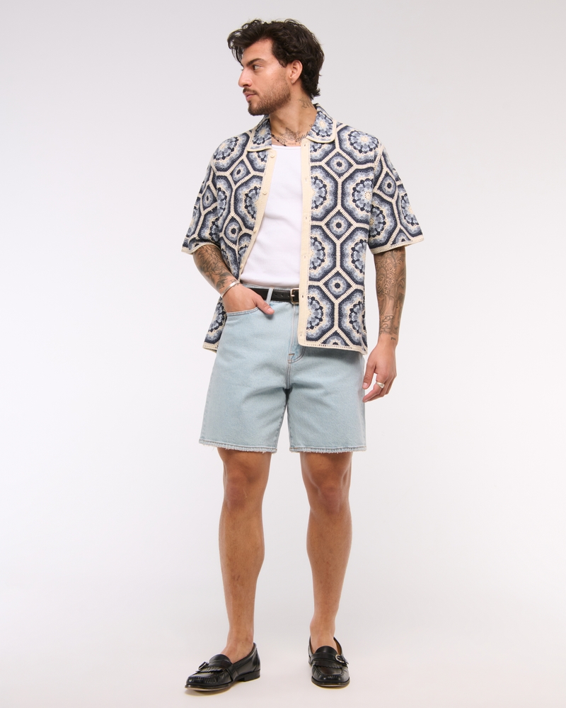 Athletic Loose Denim Short