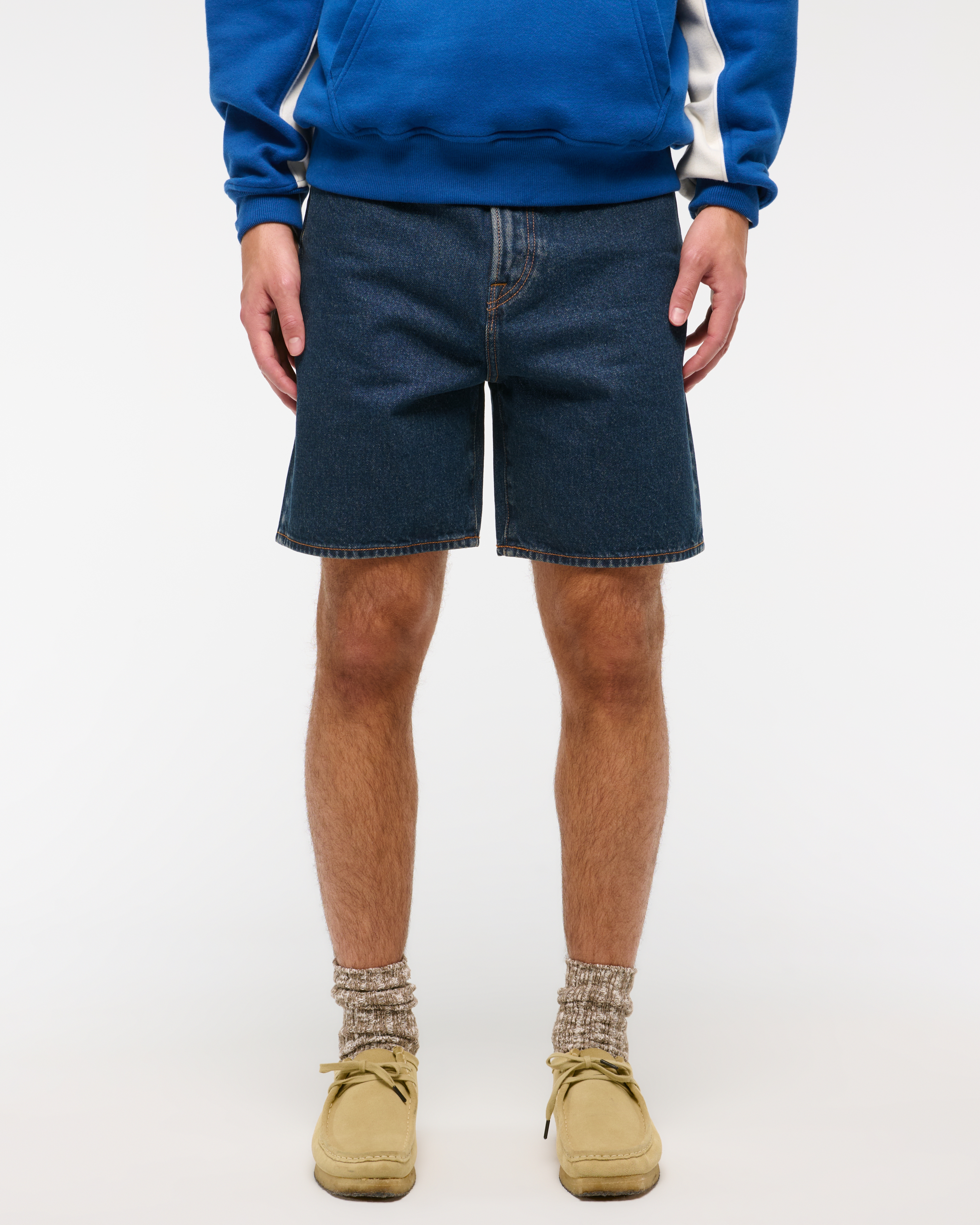 Мужские джинсы Abercrombie & Fitch Loose Denim Short — фото 3