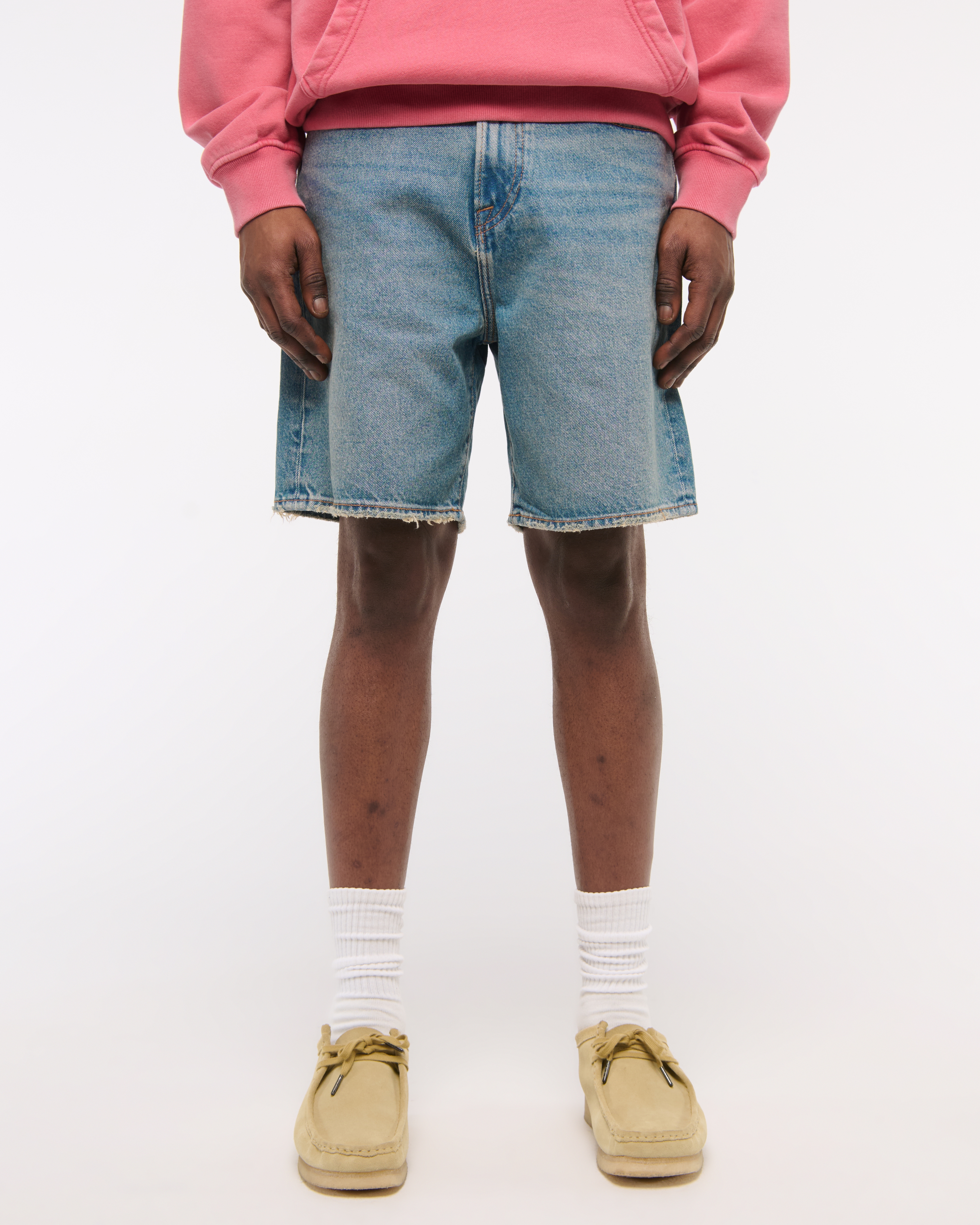 Men's Loose Denim Short | Men's Bottoms | Abercrombie.com