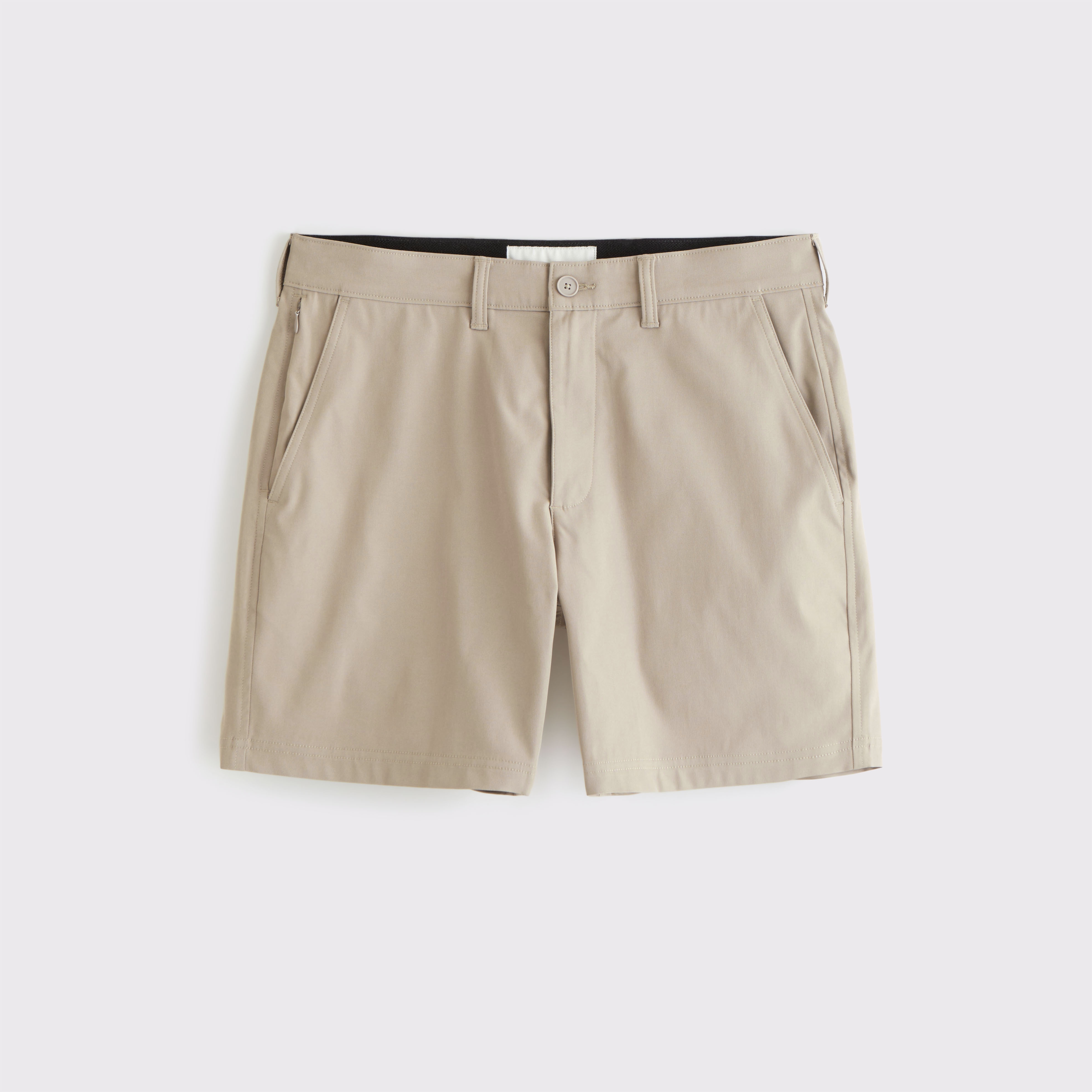 Мужские шорты Abercrombie & Fitch A&F Go-To Athletic Fit Short, цвет: Светлый коричневый — фото 1