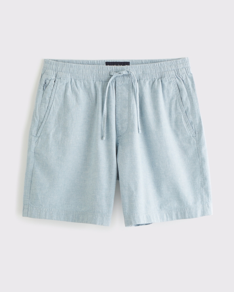 Men's Relaxed Linen-Blend Pull-On Short Men's Clearance