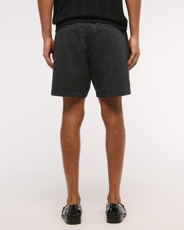 Linen-Blend Pull-On Short