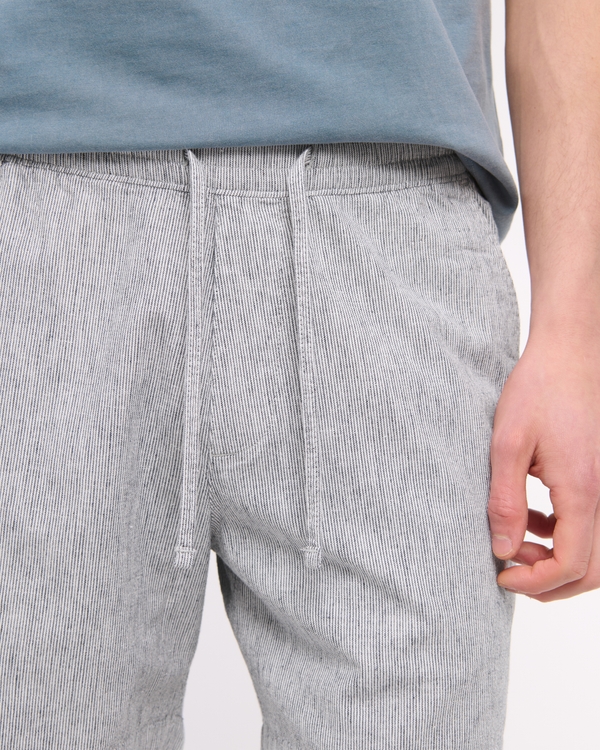 Linen-Blend Pull-On Short