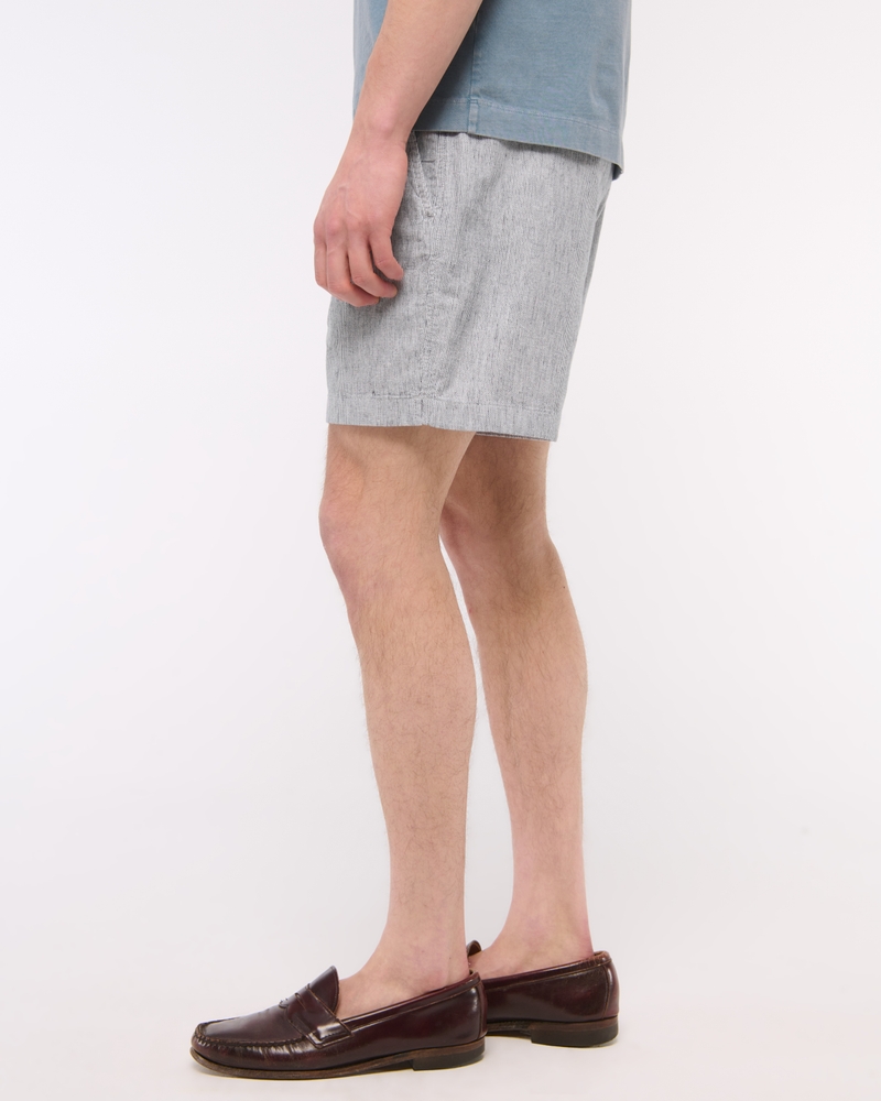 Linen-Blend Pull-On Short