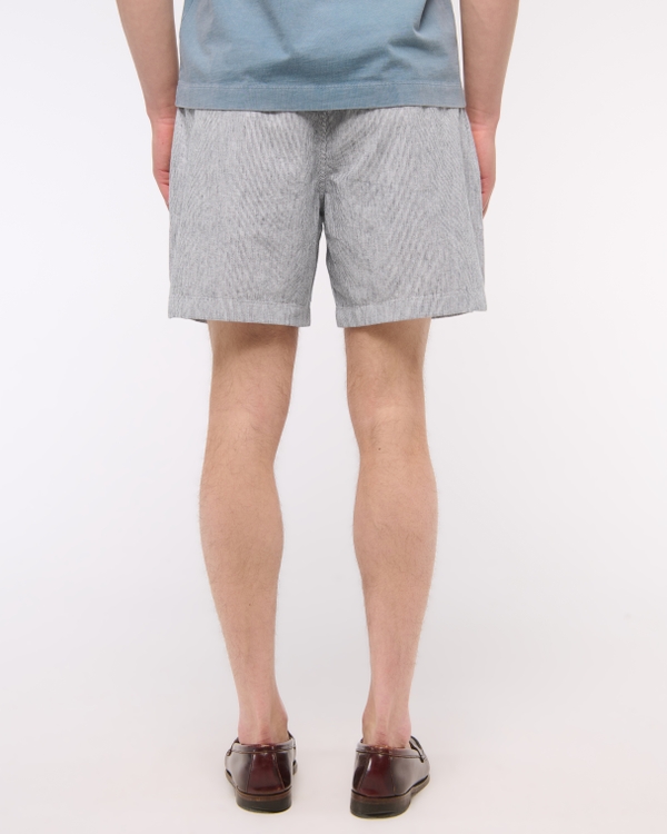 Linen-Blend Pull-On Short
