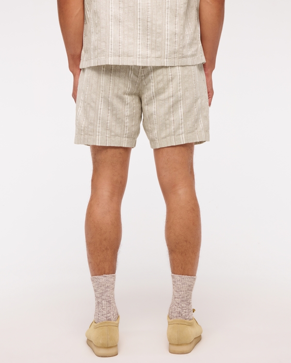 Linen-Blend Pull-On Short