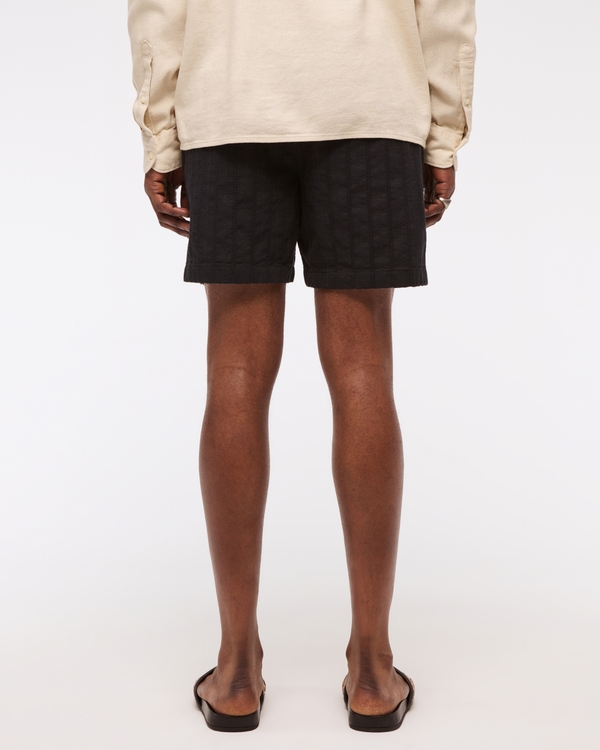 Linen-Blend Pull-On Short