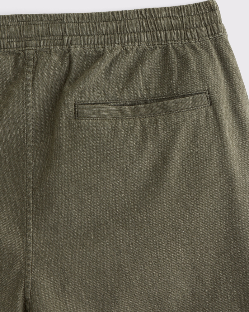 Linen-Blend Pull-On Short