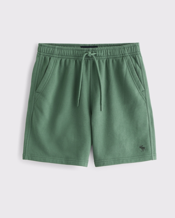 French Terry Icon Short, Green view 1