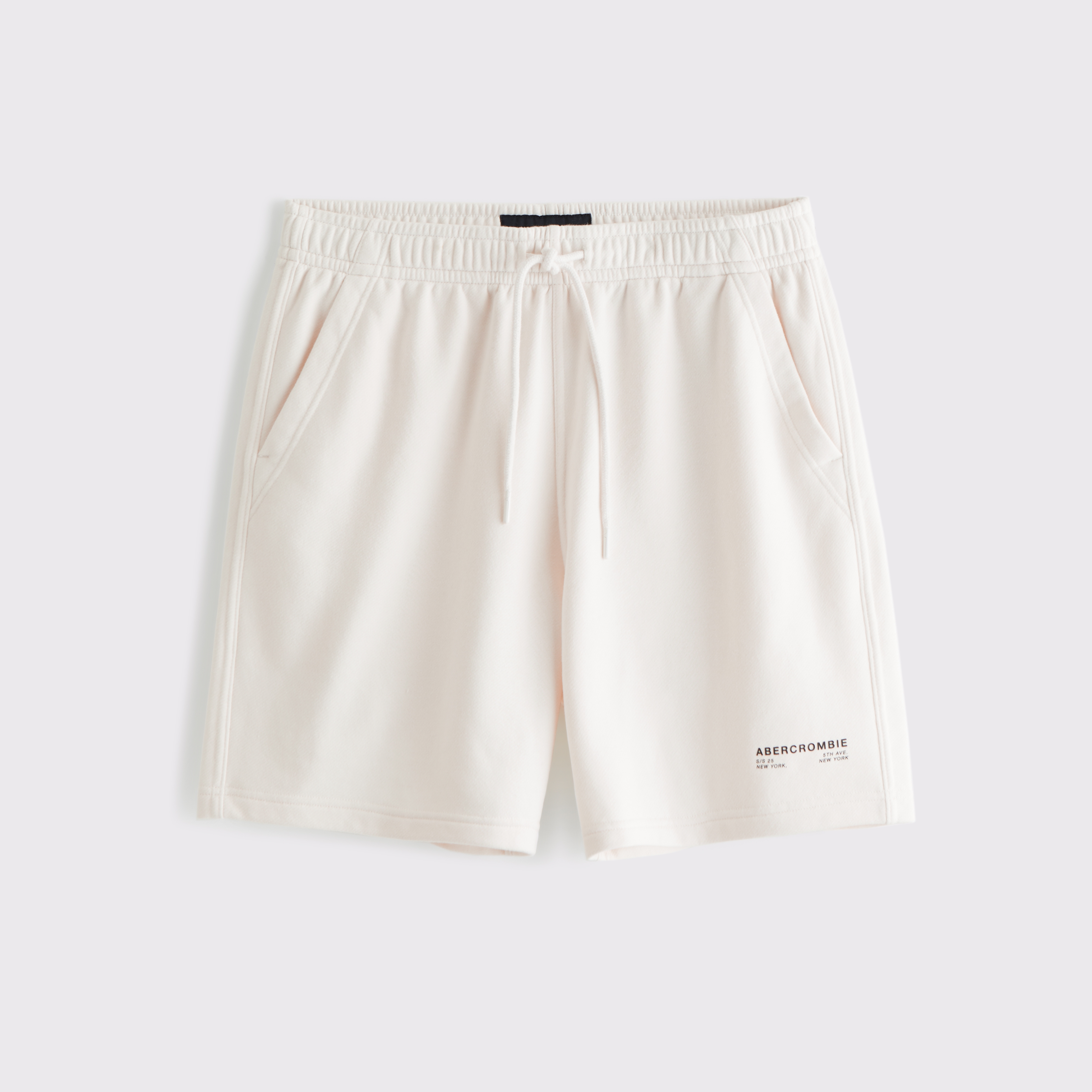 ★AMES-WORLDWIDE★TERRY SIGNATURE LOGO SHORTS IVORY★正規品 Men's French Terry Logo Short | Men's Bottoms | Abercrombie.com