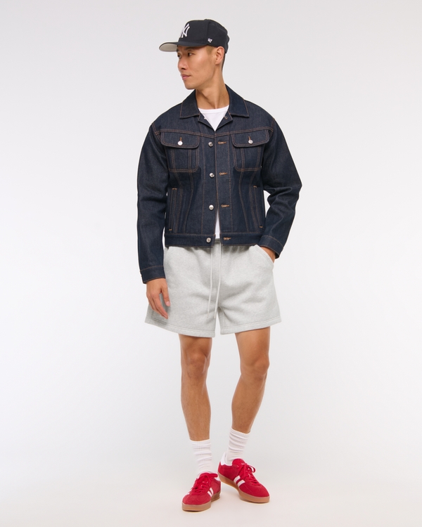 Fleece Short, Light Heather Gray view 1