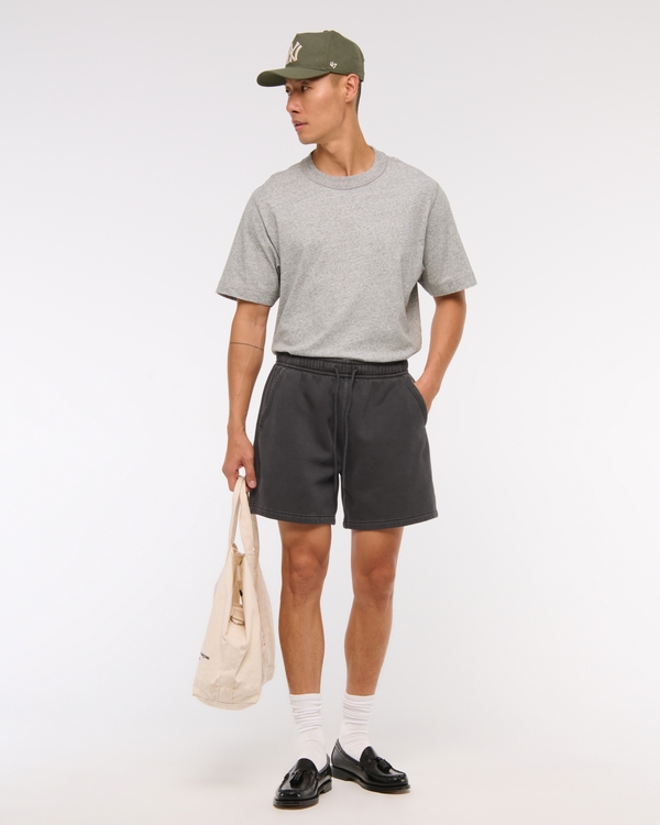 Fleece Short, Evening Gray view 1
