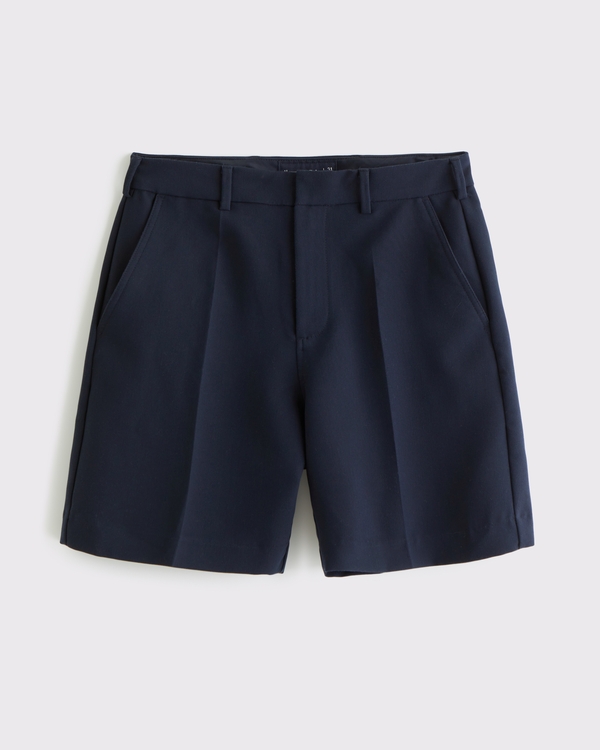Fixed Waist Dressy Short, Deep Navy view 1