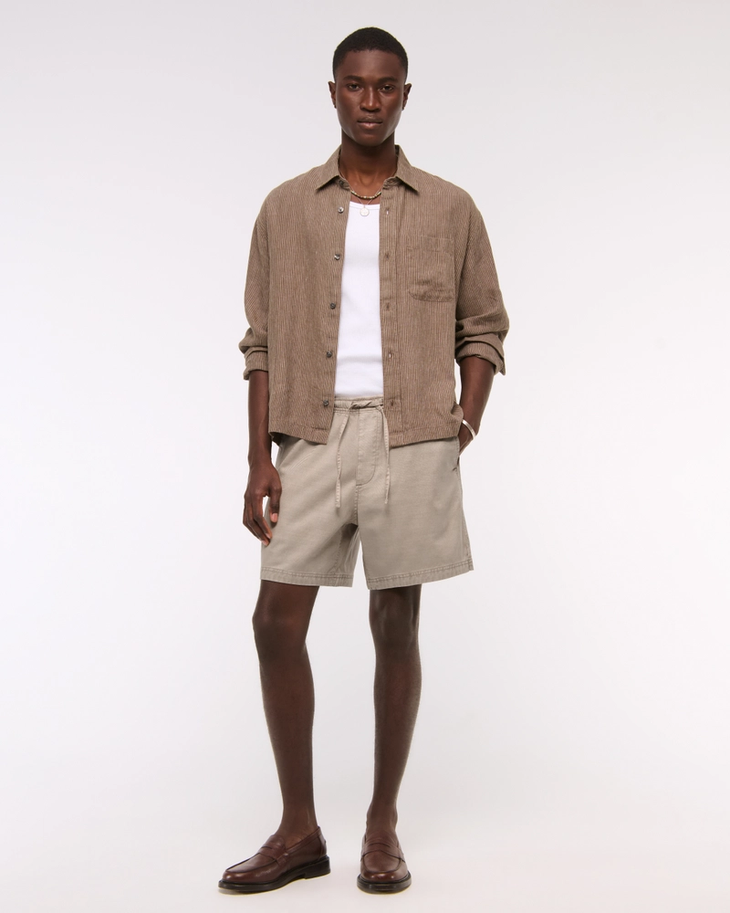 Cotton-Blend Pull-On Short