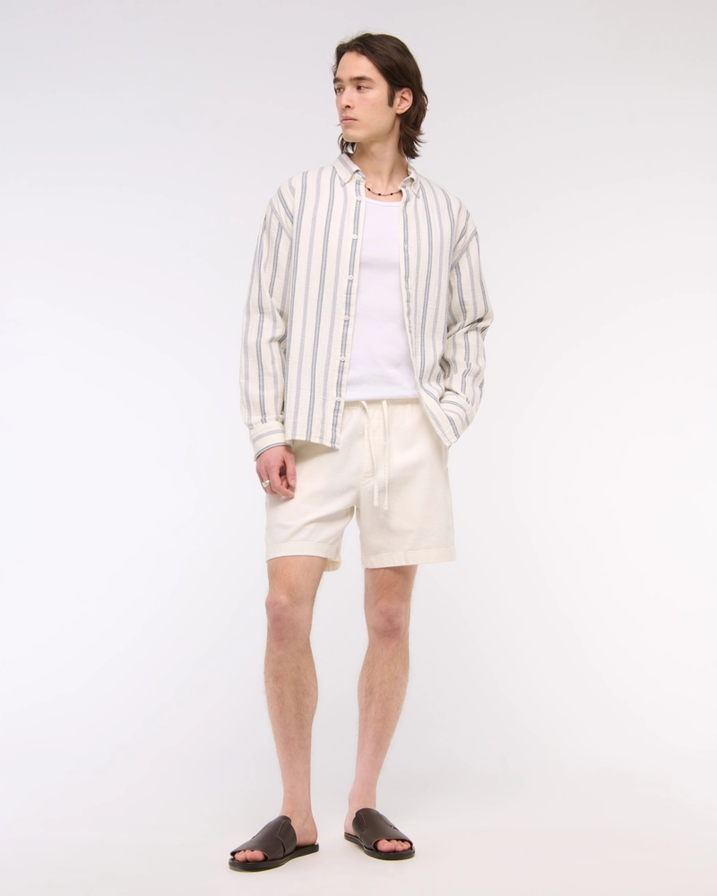 Cotton-Blend Pull-On Short
