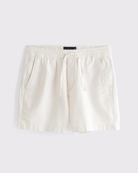 Short à enfiler en lin mélangé