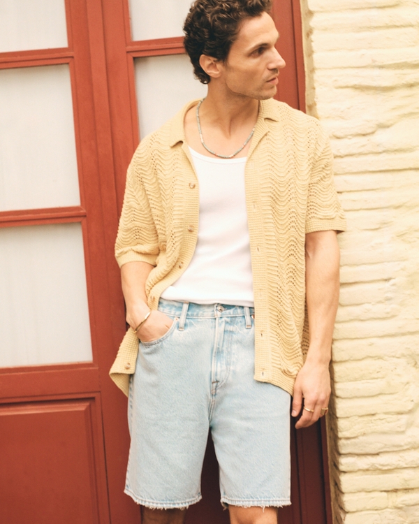 Loose Denim Short, Light Wash view 1