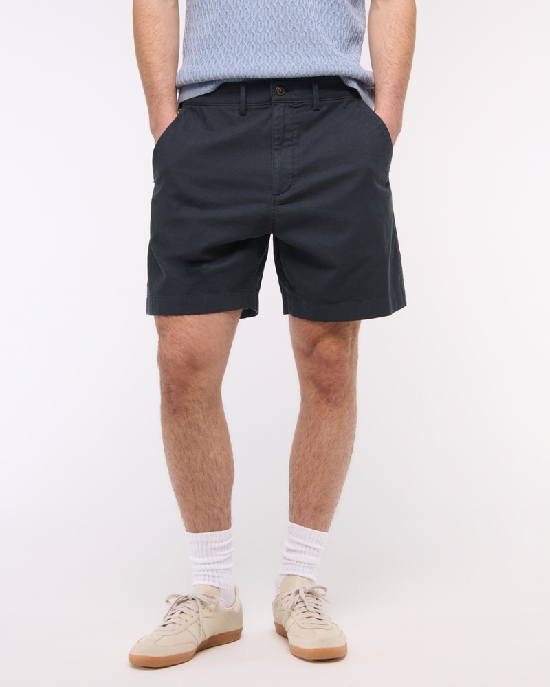 Linen-Blend Plainfront Short — Image 11