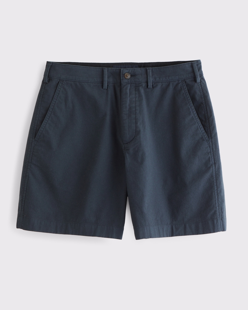 Linen-Blend Plainfront Short — Image 8