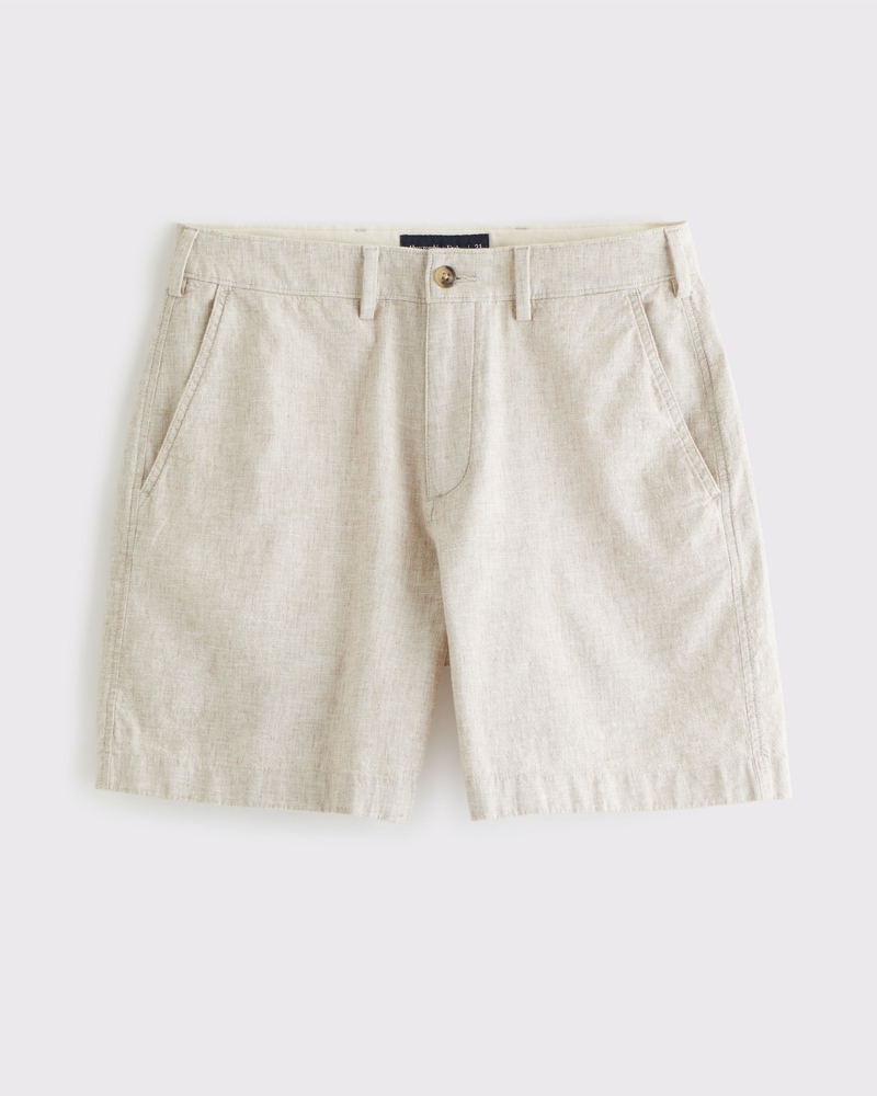 Linen-Blend Plainfront Short — Image 22