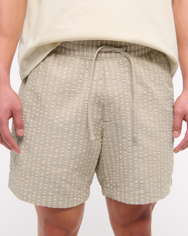Seersucker Pull-On Short