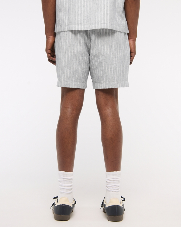 Linen-Blend Pull-On Short