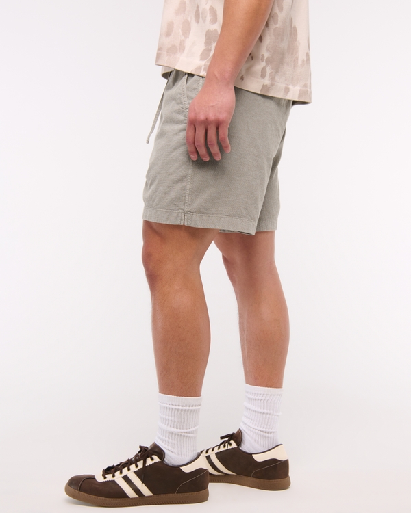 Linen-Blend Pull-On Short