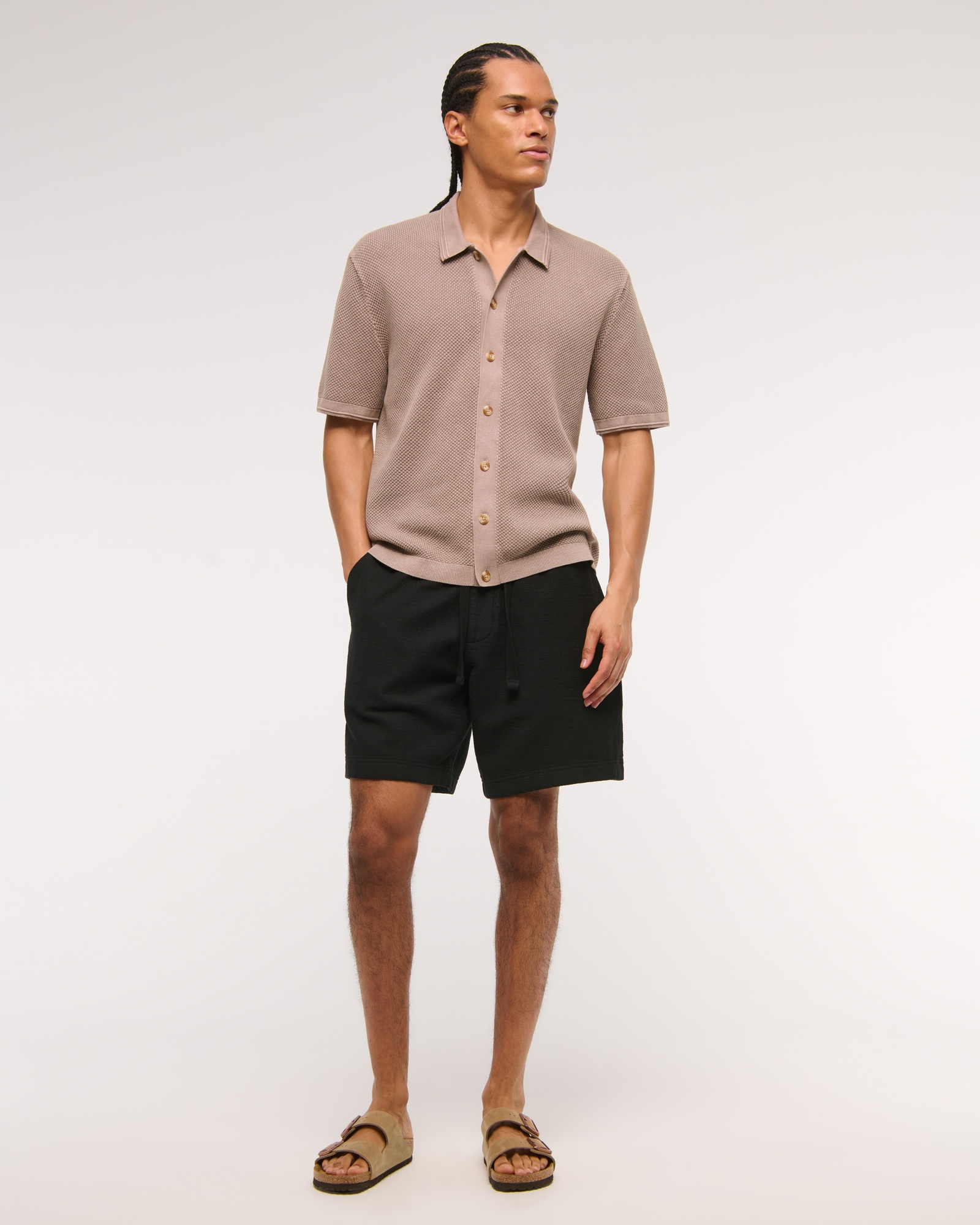 Abercrombie Fitch Cotton Texture Pull-On Short MainPlace Mall