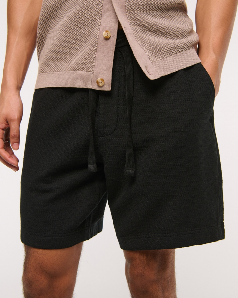 Cotton Texture Pull-On Short