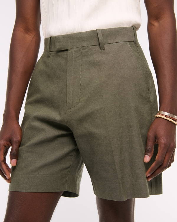 The A&F Collins Tailored Linen-Blend Suit Short